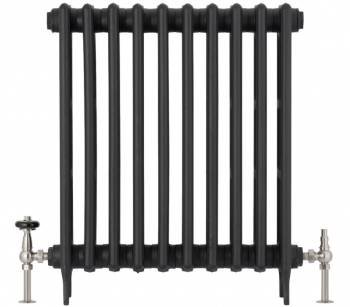 UK-28 Thermostatic Cast Iron Radiator Valve - Brushed Nickel